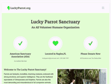 Tablet Screenshot of luckyparrot.org